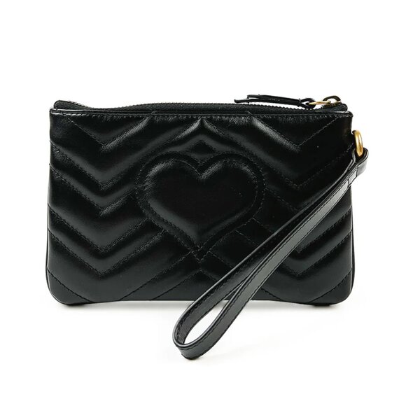 Gucci Black Quilted Leather Pouch - Picture 2 of 11